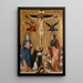 La Crucifixion du Christ - Bartolomeo Vivarini — framed artwork on a wall