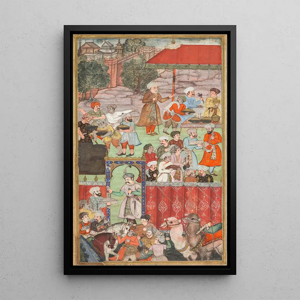 Basavana - A feast for Babur hosted by his halfbrother Jahangir Mirza in Ghazni in May 1505.webp
