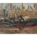 Reproduction of the painting Bateaux à quai - Berthe Morisot