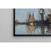 Reproductie van het schilderij Boten in de haven van Honfleur - Claude Monet