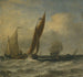 Visboten op zee - Willem van de Velde de Jonge — weergave van het kunstwerk