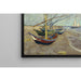Reproductie van het schilderij van Bateaux de pêche sur la plage des Saintes-Maries-de-la-Mer - Vincent van Gogh
