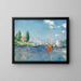 Reproductie van het schilderij Bateaux rouges, Argenteuil van Claude Monet