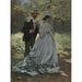 Reproductie van het schilderij Bazille en Camille Studie voor Lunch op het Gras - Claude Monet
