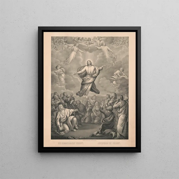 Hemelvaart van Christus - Beck Pauli Lith — ingelijst kunstwerk aan de muur