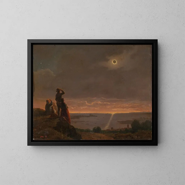 Zonsverduistering - Bengt Nordenberg — ingelijst kunstwerk aan de muur