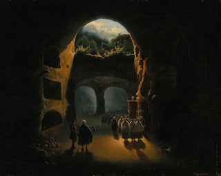 Beniamino De Francesco - Ferdinand II of Sicily in the Catacombs of San Gennaro.webp