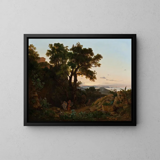 Beniamino De Francesco - Italian Landscape With Aeneas And The Cumaean Sibyl.webp