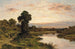 Avond op de Theems in Shillingford - Benjamin Williams Leader — weergave van het kunstwerk