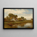 Cottages de Worcester - Benjamin Williams Leader — ingelijst kunstwerk aan de muur