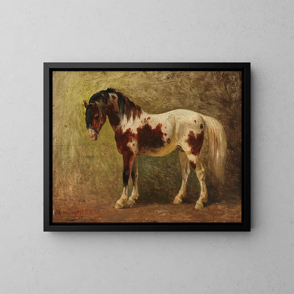 Portret van een paard - Benno Rafael Adam — ingelijst kunstwerk aan de muur