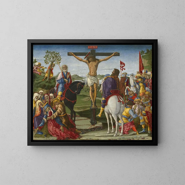 La Crucifixion - Benvenuto di Giovanni — ingelijst kunstwerk aan de muur