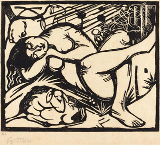 Bergère endormie Schlafende Hirtin - Franz Marc