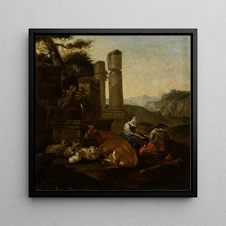Bergers dans la Campagne romaine - Theodor Roos