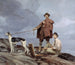 Dunoyer de Segonzac en Boussingault die schilderen - Bernard Boutet de Monvel — weergave van het kunstwerk