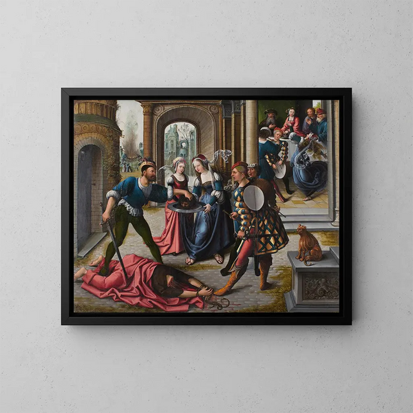 De marteling van Johannes de Doper - Bernard van Orley — ingelijst kunstwerk aan de muur