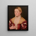 Portret van een mooie Venetiaanse - Bernardino Licinio — ingelijst kunstwerk aan de muur