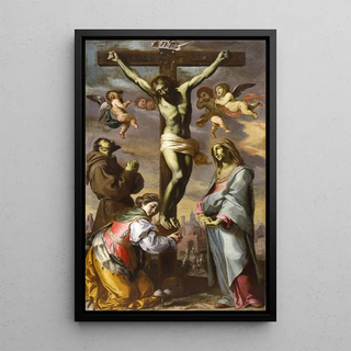 Bernardino Mei - Crucifix with the Virgin and Saints Francis and Agatha.webp