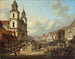 Kerk van de Heilige Kruis in Warschau - Bernardo Bellotto — weergave van het kunstwerk