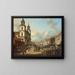 Kerk van de Heilige Kruis in Warschau - Bernardo Bellotto — ingelijst kunstwerk aan de muur