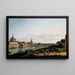 Dresde vanaf de rechteroever van de Elbe boven de Augustusbrug - Bernardo Bellotto — ingelijst kunstwerk aan de muur