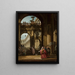Zelfportret in Venetiaanse procureurskostuum - Bernardo Bellotto — ingelijst kunstwerk aan de muur
