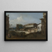 L'Écluse à Dolo - Bernardo Bellotto — ingelijst kunstwerk aan de muur