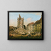 De ruïnes van de oude Kreuzkirche in Dresden - Bernardo Bellotto — ingelijst kunstwerk aan de muur