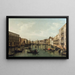 van Vue du Grand Canal avec les palais Foscari et Moro Lin - Bernardo Bellotto — ingelijst kunstwerk aan de muur