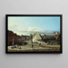 Uitzicht op Pirna met de Sonnenstein-fortress - Bernardo Bellotto — ingelijst kunstwerk aan de muur