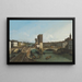 Vue van Verona met de Ponte delle Navi - Bernardo Bellotto — ingelijst kunstwerk aan de muur