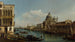 Vue du Grand Canal, Santa Maria della Salute et la Dogana depuis Campo Santa Maria Zobenigo - Bernardo Bellotto — weergave van het kunstwerk