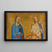 Heilige Lucia en Catharina van Alexandrië - Bernardo Daddi — ingelijst kunstwerk aan de muur