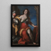 Allegorical figure - Bernardo Strozzi — framed artwork on a wall