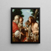 The sermon of Saint John the Baptist - Bernardo Strozzi — framed artwork on a wall