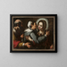 Visitation - Bernardo Strozzi — framed artwork on a wall