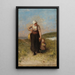 Reproductie van het schilderij Moeder en kind wandelend in de duinen - Bernardus Johannes Blommers