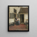 Buurtpraat - Bernardus Johannes Blommers — ingelijst kunstwerk aan de muur