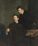 van het dubbele portret van de broers Bernhard en Emil Sterman - Bernhard Störmann — weergave van het kunstwerk