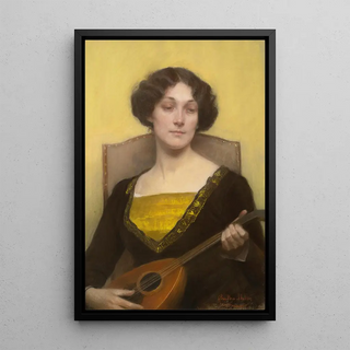 Bertha Mller - Emilia Floege Playing The Mandolin.webp