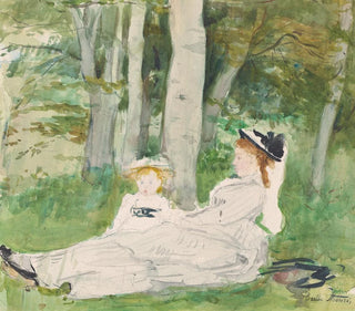 Berthe Morisot - At The Edge Of The Forest Edma And Jeanne.webp