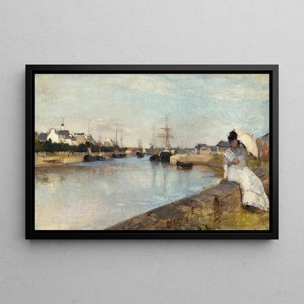 Le Port de Lorient - Berthe Morisot — framed artwork on a wall