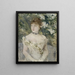 Jonge vrouw in baljurk - Berthe Morisot — ingelijst kunstwerk aan de muur