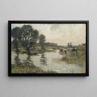 Bertram Priestman - Flooded meadows.webp