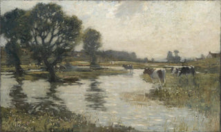 Bertram Priestman - Flooded meadows.webp
