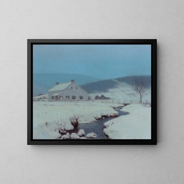 Schemering in Woodstock, New York - Birge Harrison — ingelijst kunstwerk aan de muur