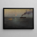 Lune rose aan de rand van de haven van Charleston - Birge Harrison — ingelijst kunstwerk aan de muur