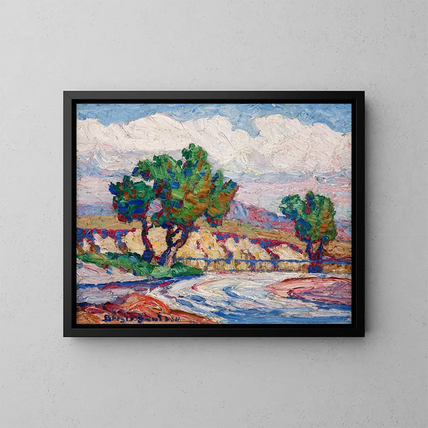 Ruisseau dans les contreforts du Colorado - Birger Sandzén — ingelijst kunstwerk aan de muur