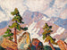 Landschap van de Rocky Mountains - Birger Sandzén — weergave van het kunstwerk