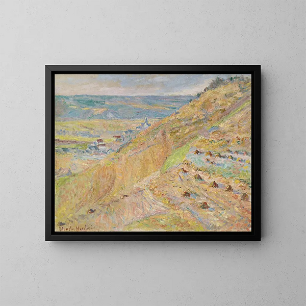 La Côte à Giverny - Blanche Hoschedé-Monet — ingelijst kunstwerk aan de muur
